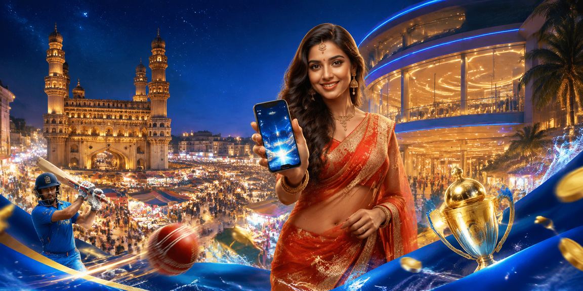 Young woman in saree placing cricket bets near Charminar, Hyderabad